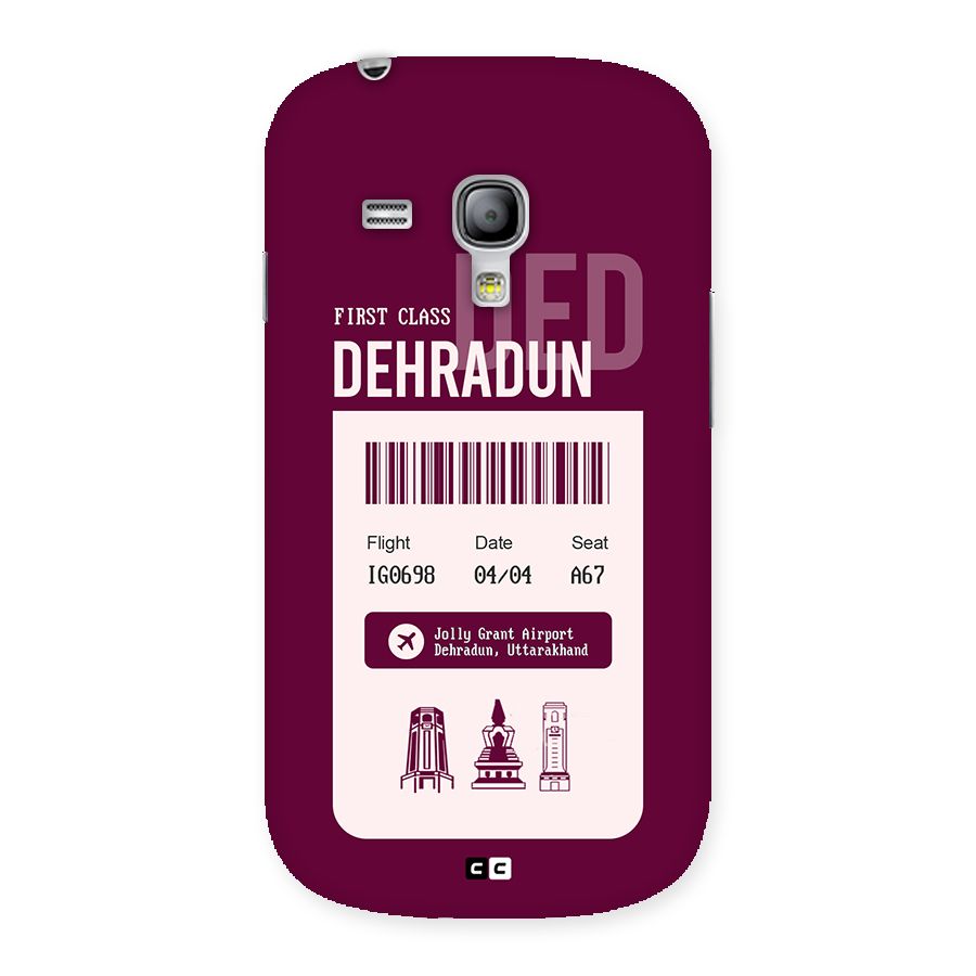 Dehradun Boarding Pass Back Case for Galaxy S3 Mini