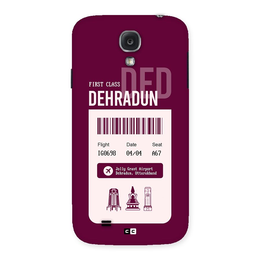 Dehradun Boarding Pass Back Case for Galaxy S4
