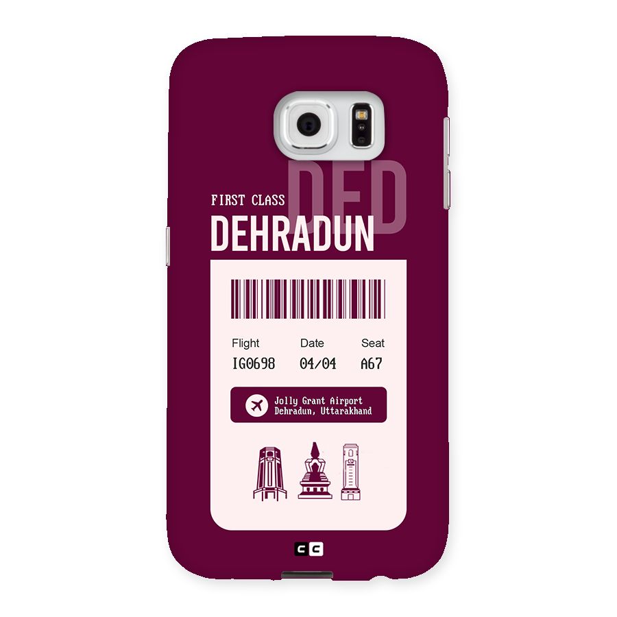 Dehradun Boarding Pass Back Case for Galaxy S6