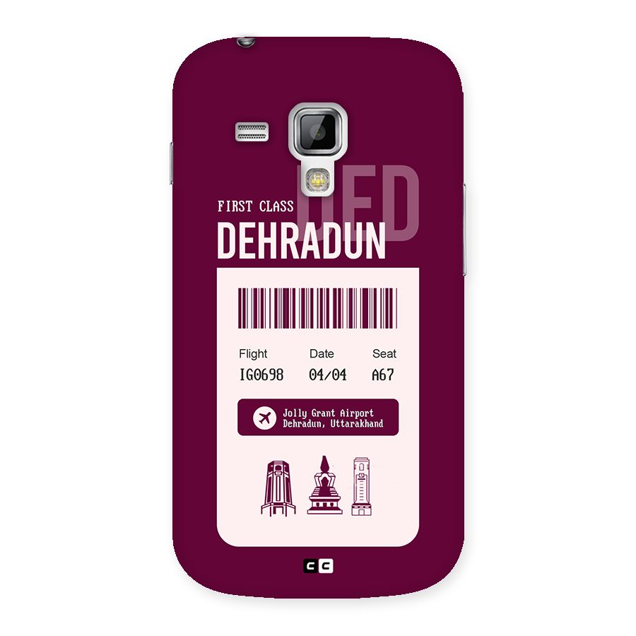 Dehradun Boarding Pass Back Case for Galaxy S Duos