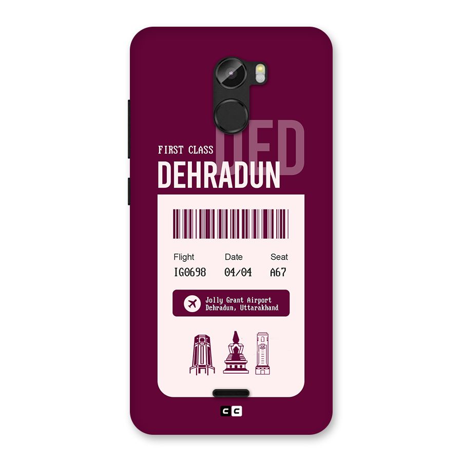 Dehradun Boarding Pass Back Case for Gionee X1