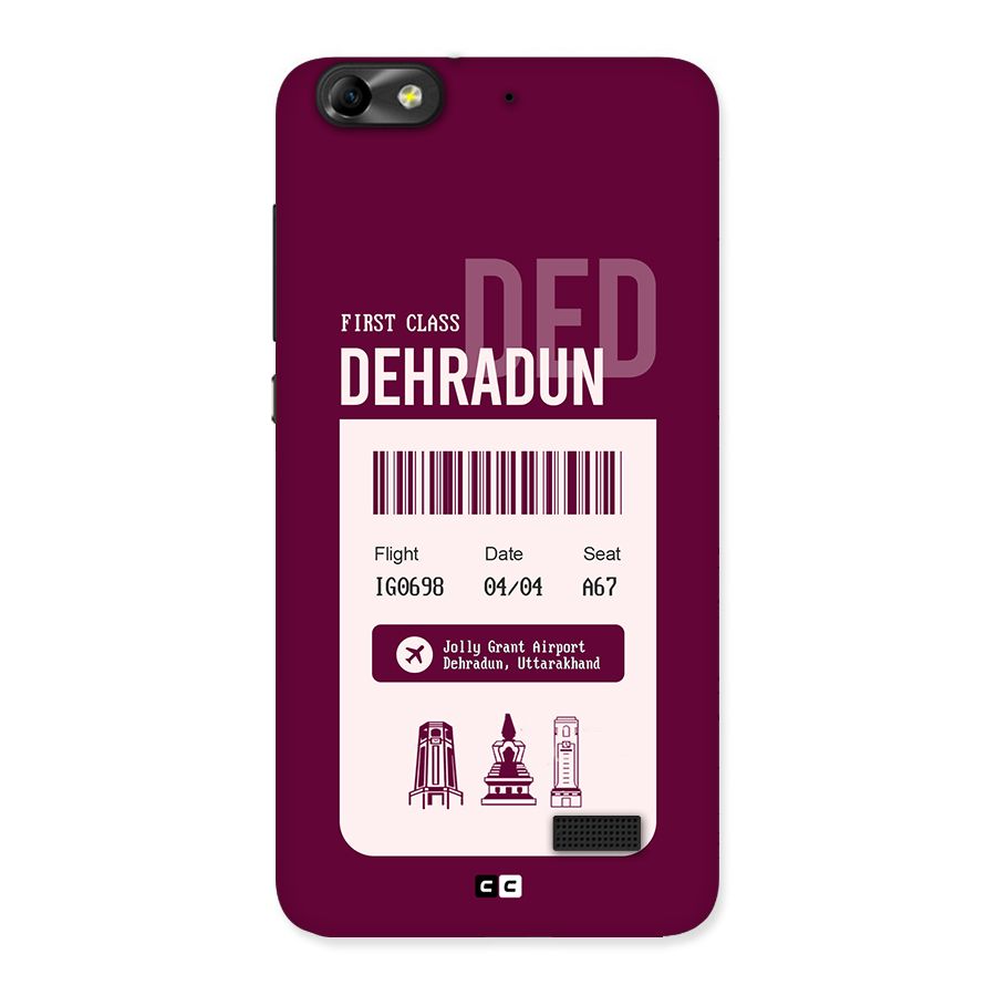 Dehradun Boarding Pass Back Case for Honor 4C