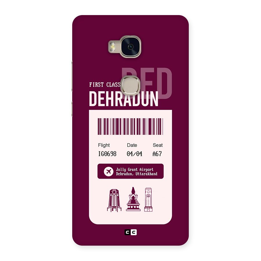 Dehradun Boarding Pass Back Case for Honor 5X