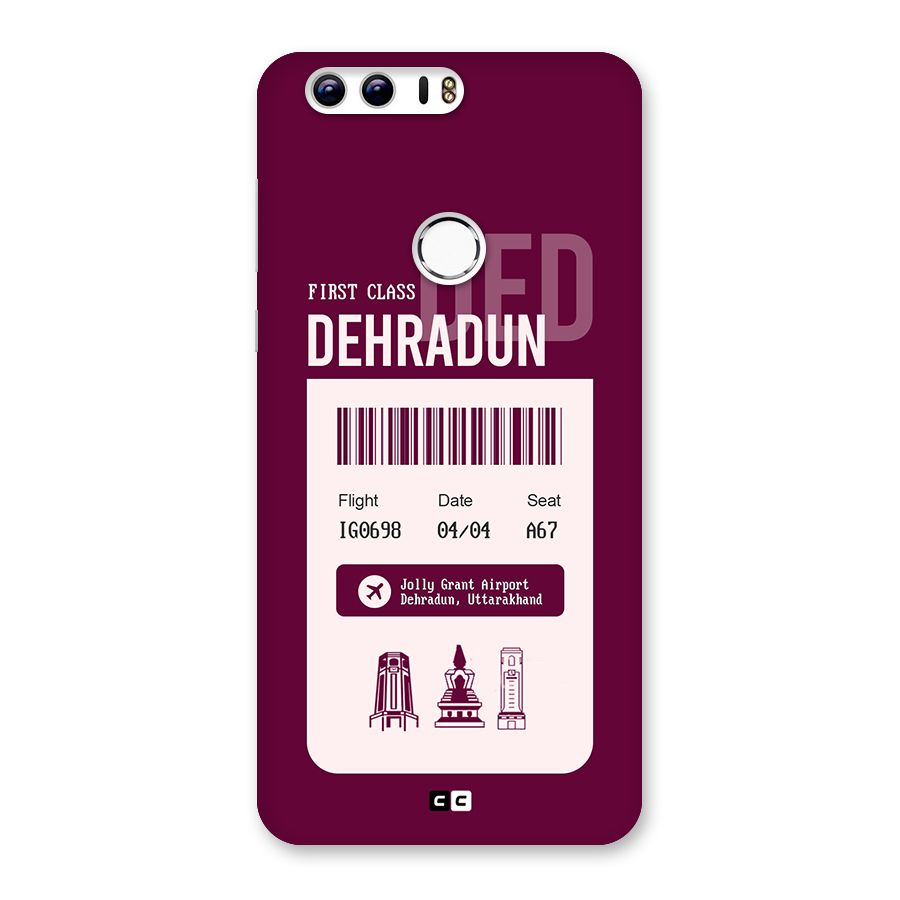 Dehradun Boarding Pass Back Case for Honor 8