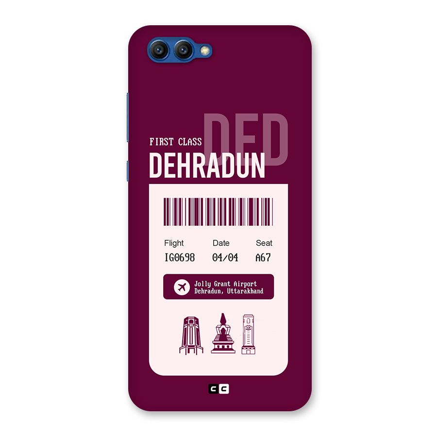 Dehradun Boarding Pass Back Case for Honor View 10