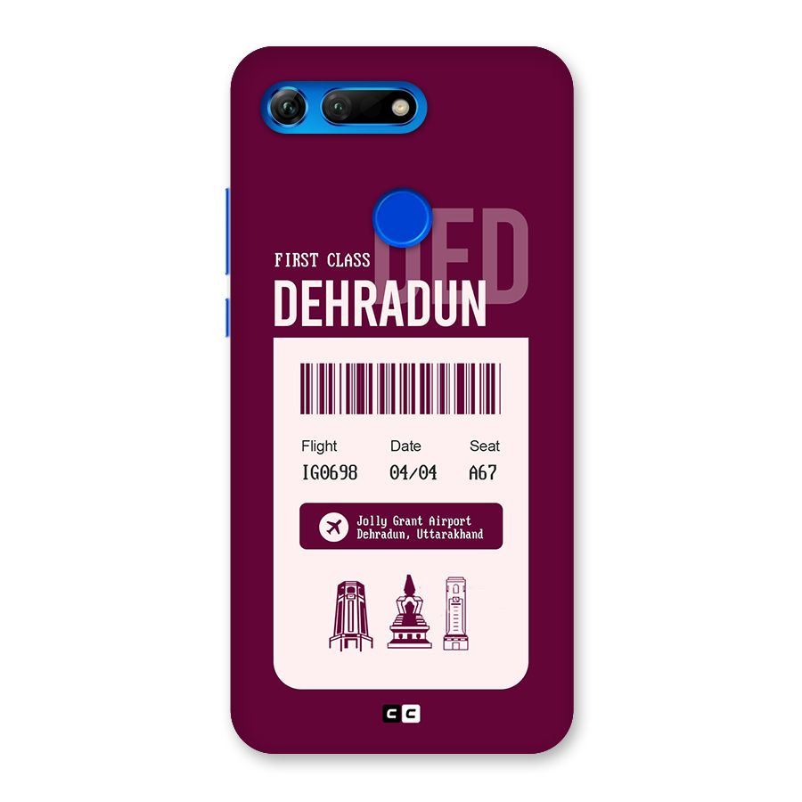 Dehradun Boarding Pass Back Case for Honor View 20