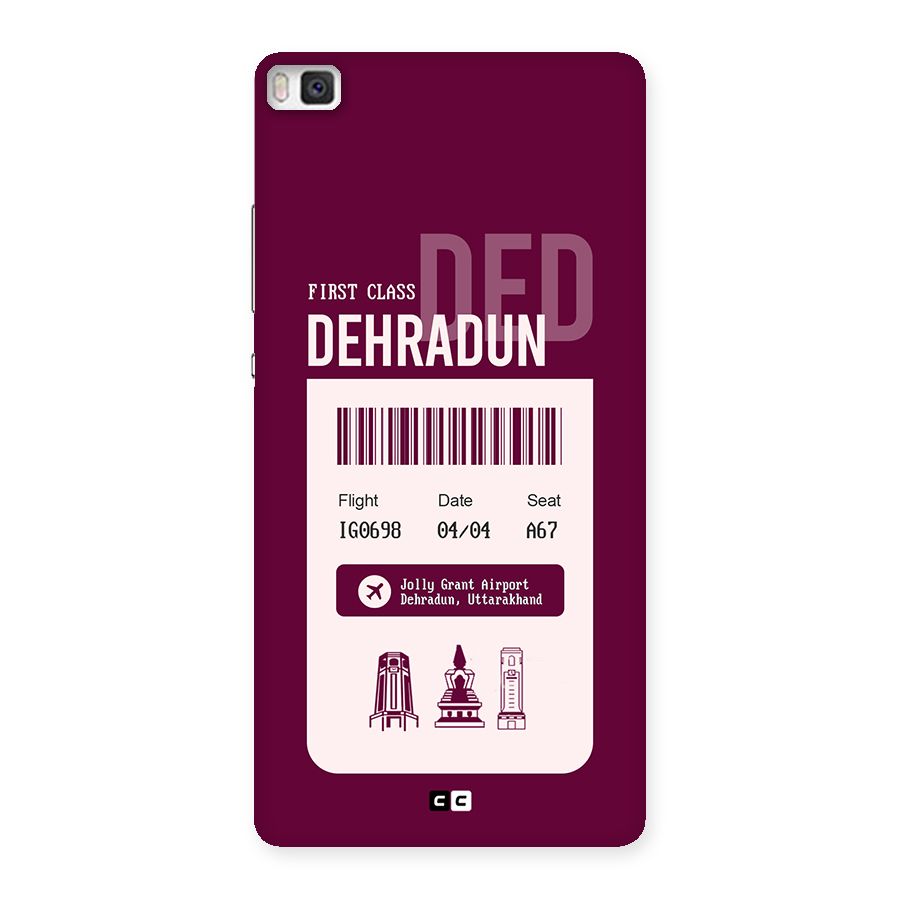Dehradun Boarding Pass Back Case for Huawei P8