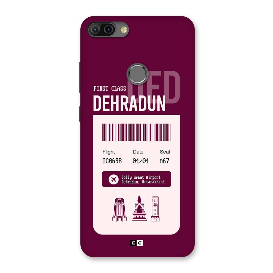 Dehradun Boarding Pass Back Case for Infinix Hot 6 Pro