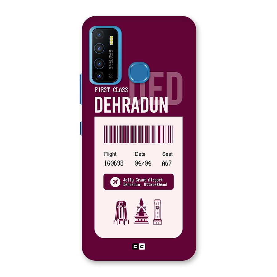 Dehradun Boarding Pass Back Case for Infinix Hot 9