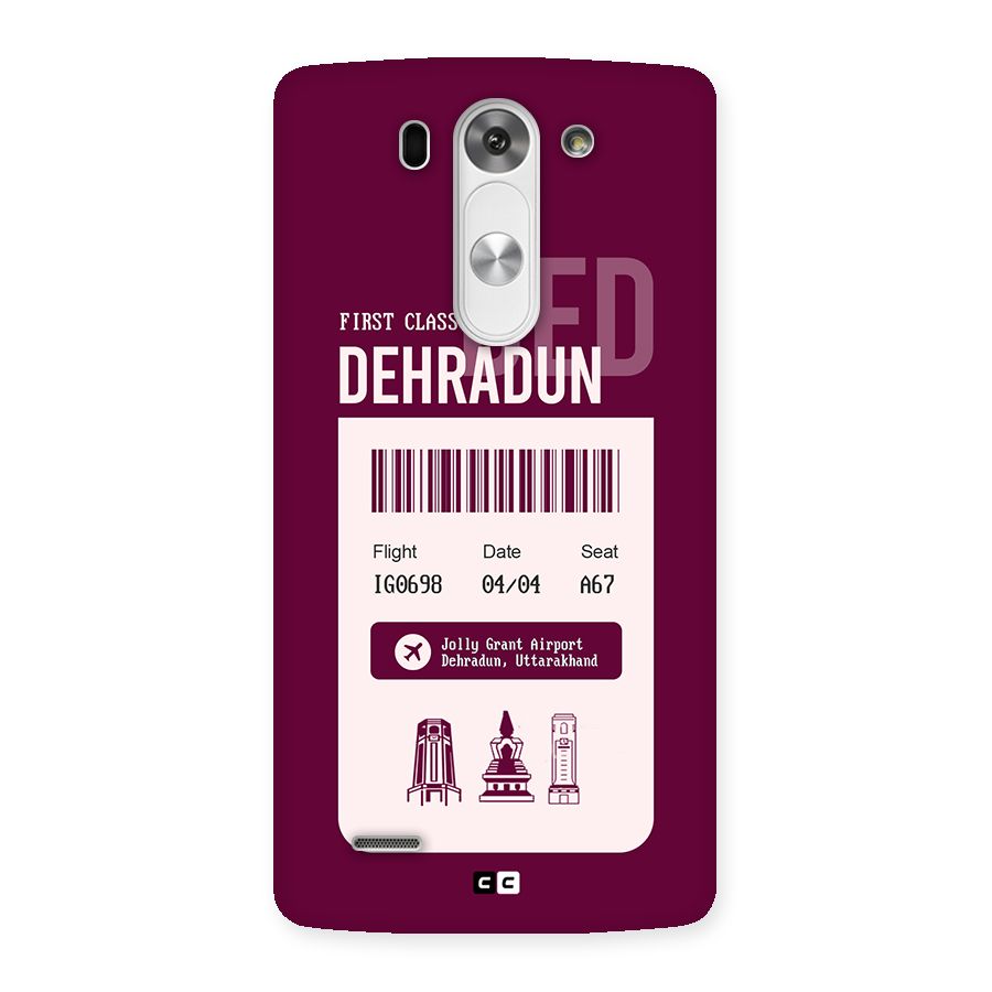 Dehradun Boarding Pass Back Case for LG G3 Mini