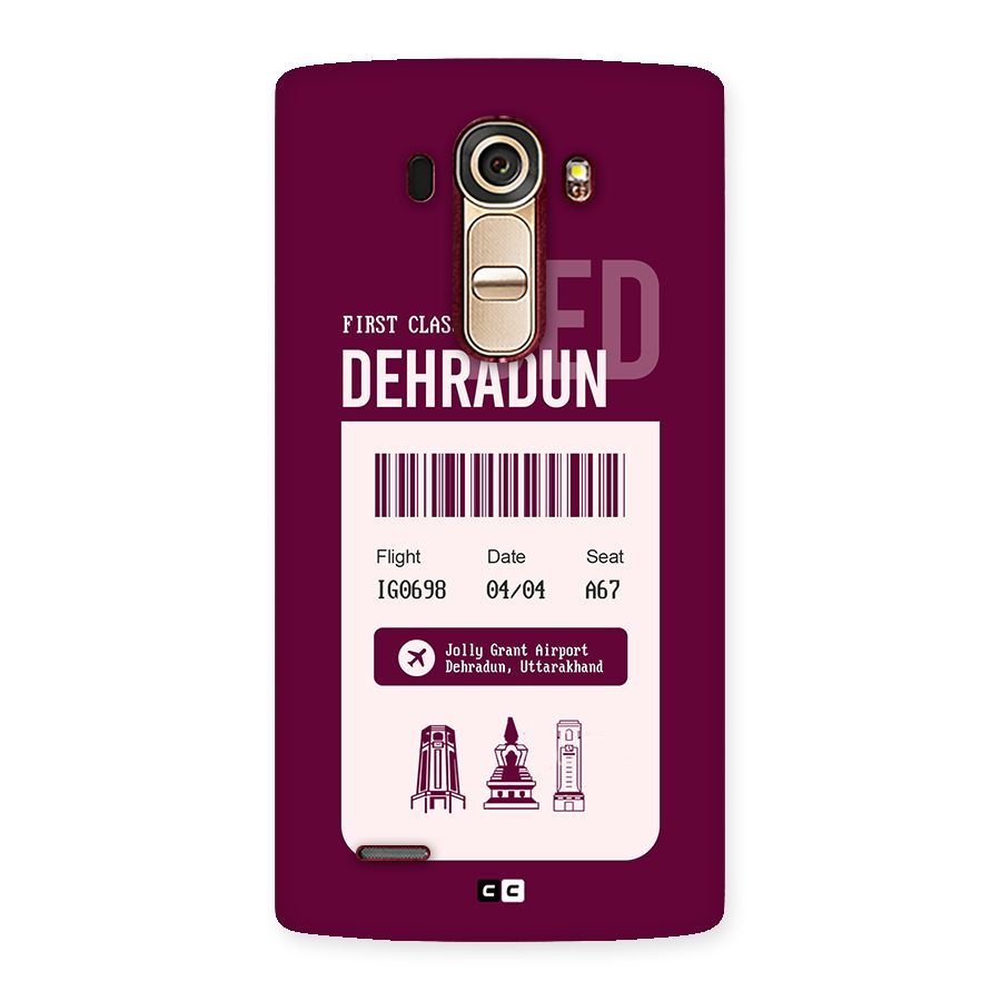 Dehradun Boarding Pass Back Case for LG G4