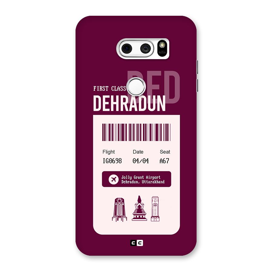 Dehradun Boarding Pass Back Case for LG V30