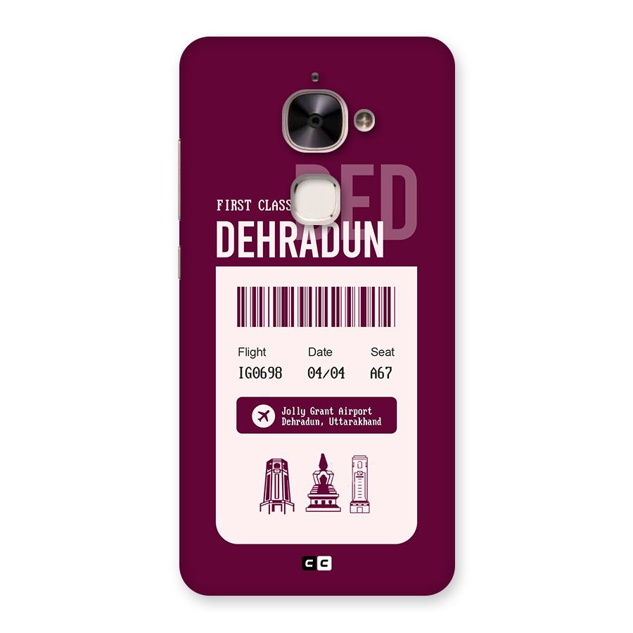 Dehradun Boarding Pass Back Case for Le 2