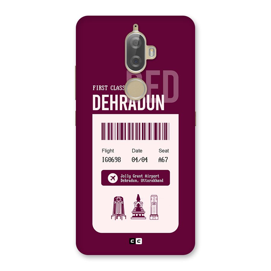Dehradun Boarding Pass Back Case for Lenovo K8 Plus