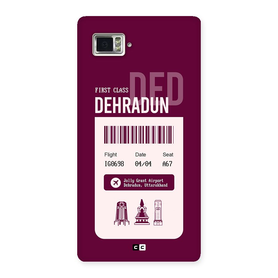 Dehradun Boarding Pass Back Case for Lenovo Vibe Z2 Pro K920
