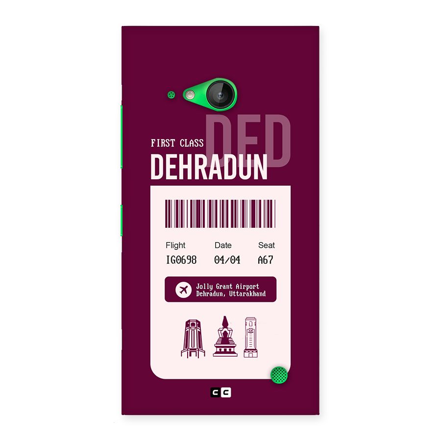 Dehradun Boarding Pass Back Case for Lumia 730