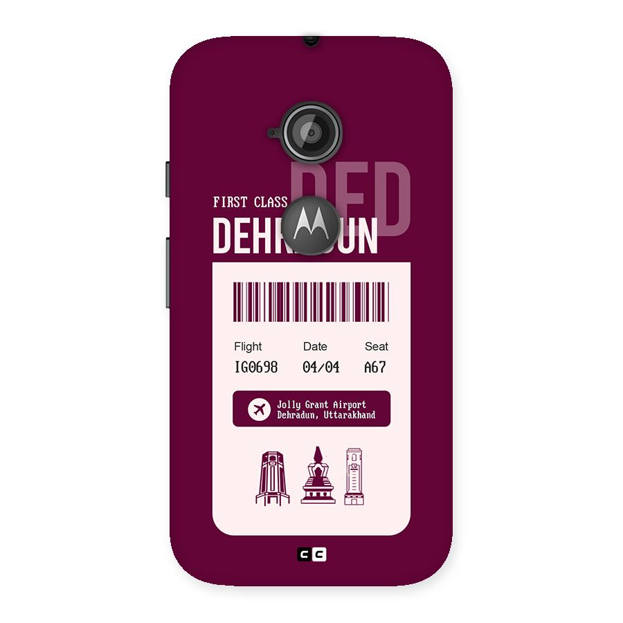 Dehradun Boarding Pass Back Case for Moto E 2nd Gen