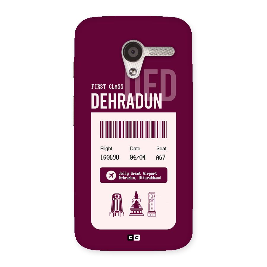 Dehradun Boarding Pass Back Case for Moto X