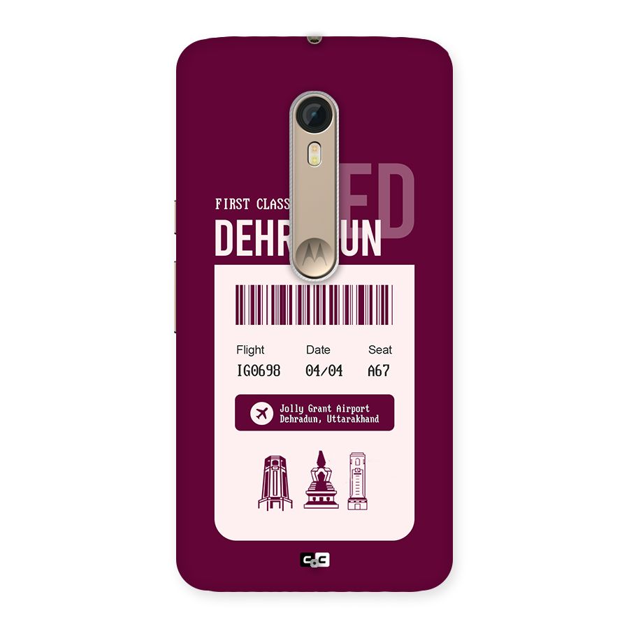 Dehradun Boarding Pass Back Case for Moto X Style