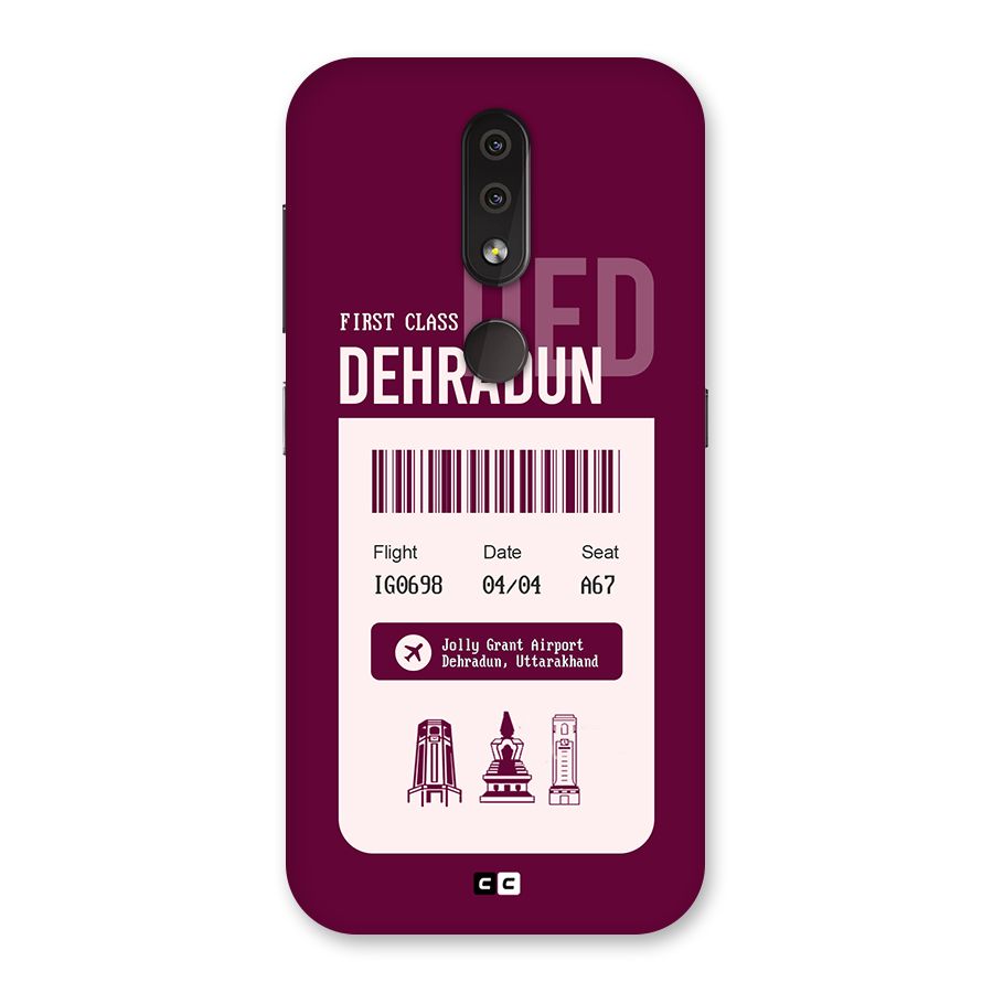 Dehradun Boarding Pass Back Case for Nokia 4.2