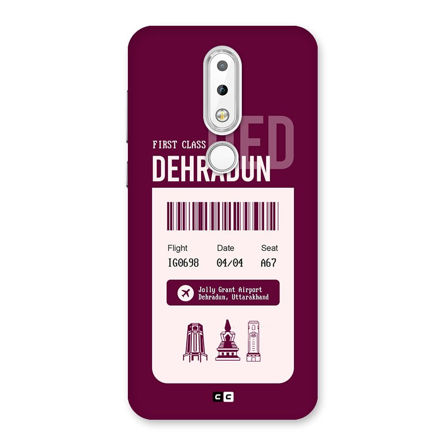 Dehradun Boarding Pass Back Case for Nokia 6.1 Plus