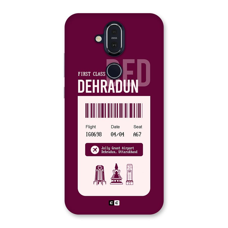 Dehradun Boarding Pass Back Case for Nokia 8.1