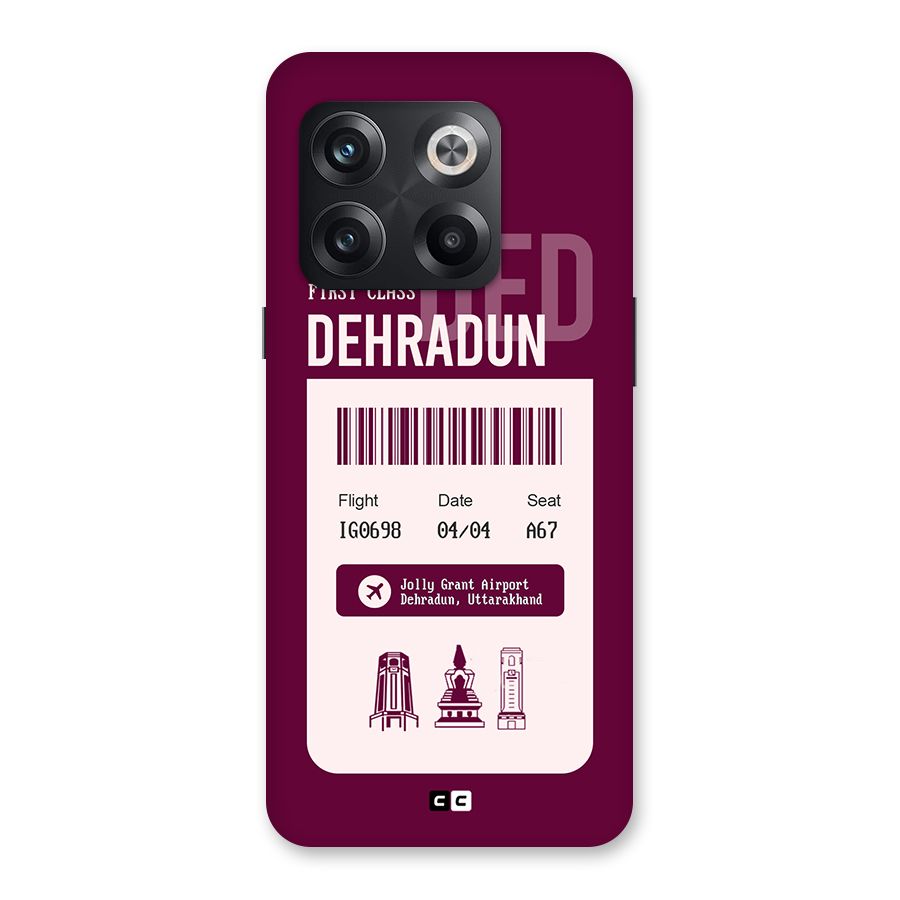 Dehradun Boarding Pass Back Case for OnePlus 10T
