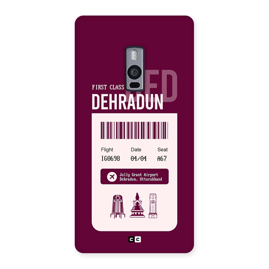 Dehradun Boarding Pass Back Case for OnePlus 2