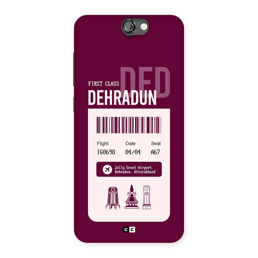 Dehradun Boarding Pass Back Case for One A9