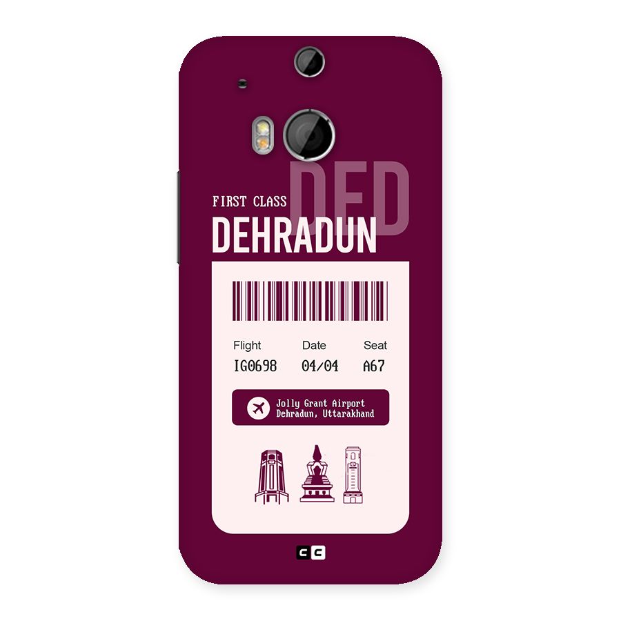 Dehradun Boarding Pass Back Case for One M8