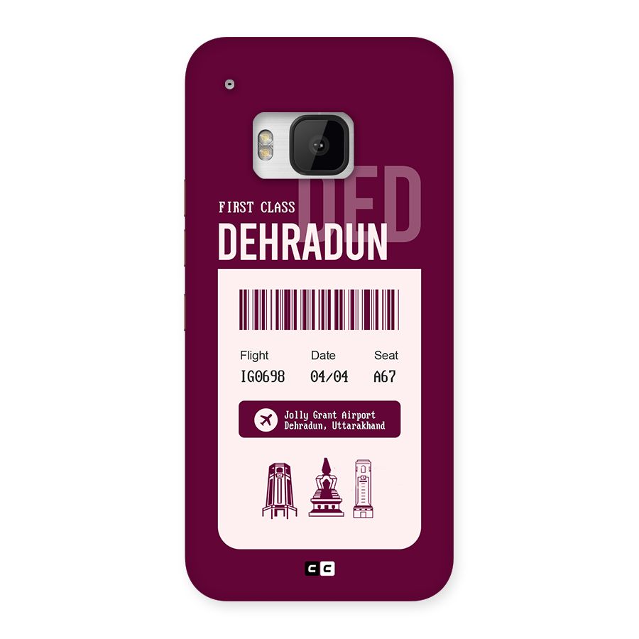 Dehradun Boarding Pass Back Case for One M9