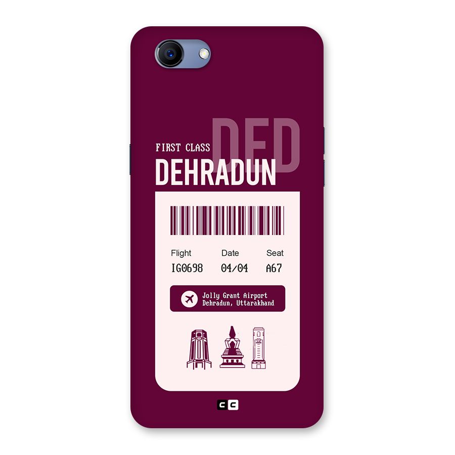 Dehradun Boarding Pass Back Case for Realme 1