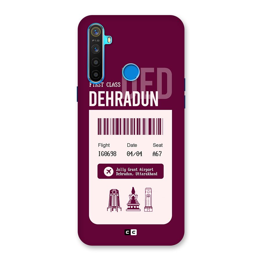 Dehradun Boarding Pass Back Case for Realme 5s
