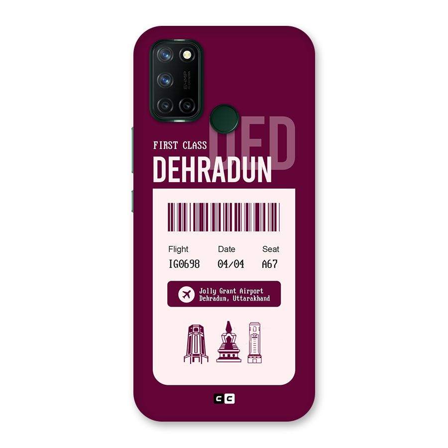 Dehradun Boarding Pass Back Case for Realme 7i