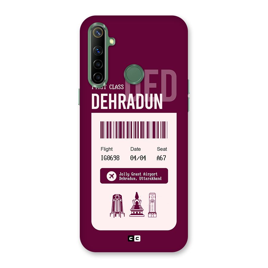 Dehradun Boarding Pass Back Case for Realme Narzo 10