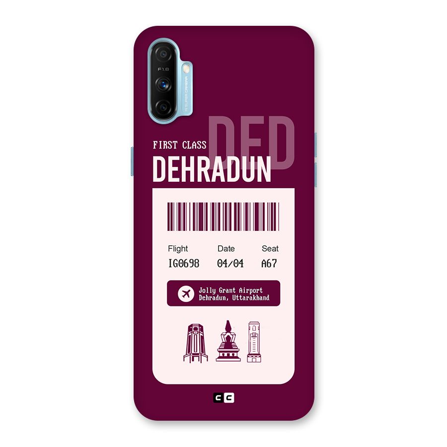 Dehradun Boarding Pass Back Case for Realme Narzo 20A