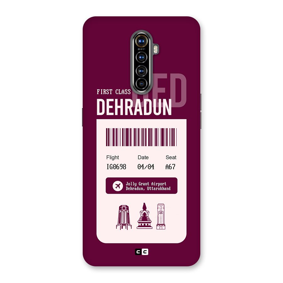 Dehradun Boarding Pass Back Case for Realme X2 Pro