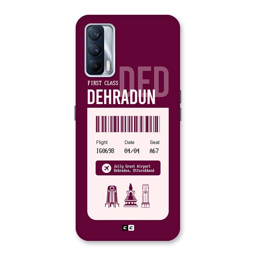Dehradun Boarding Pass Back Case for Realme X7
