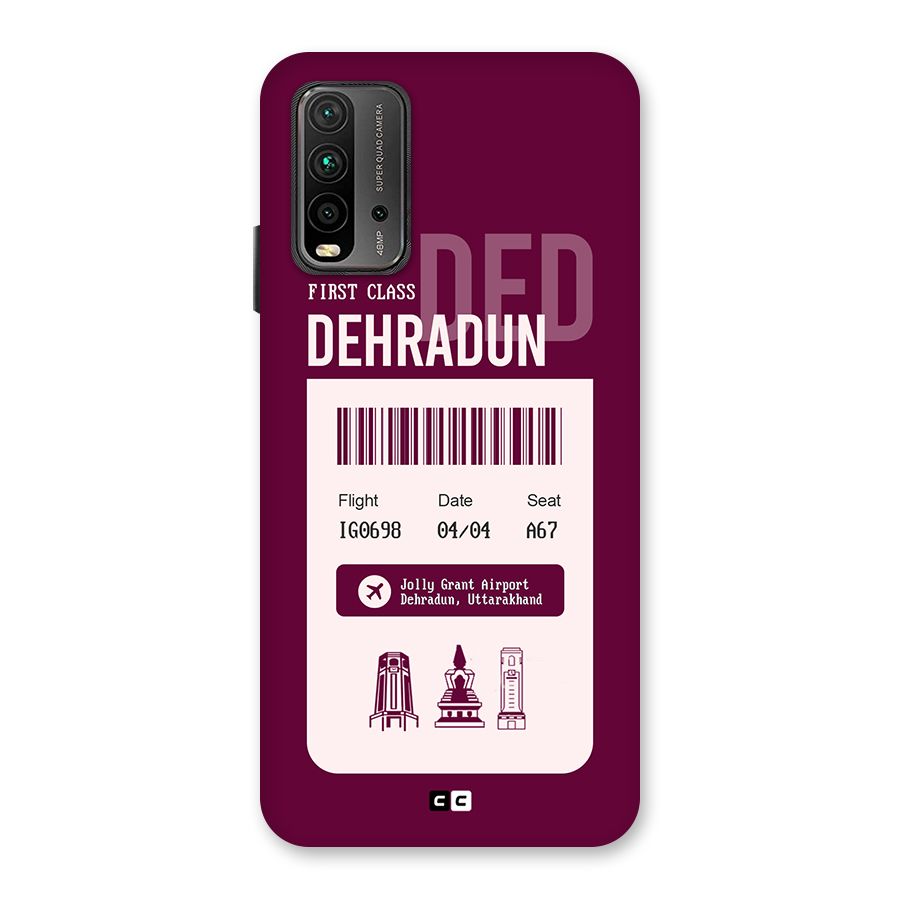 Dehradun Boarding Pass Back Case for Redmi 9 Power