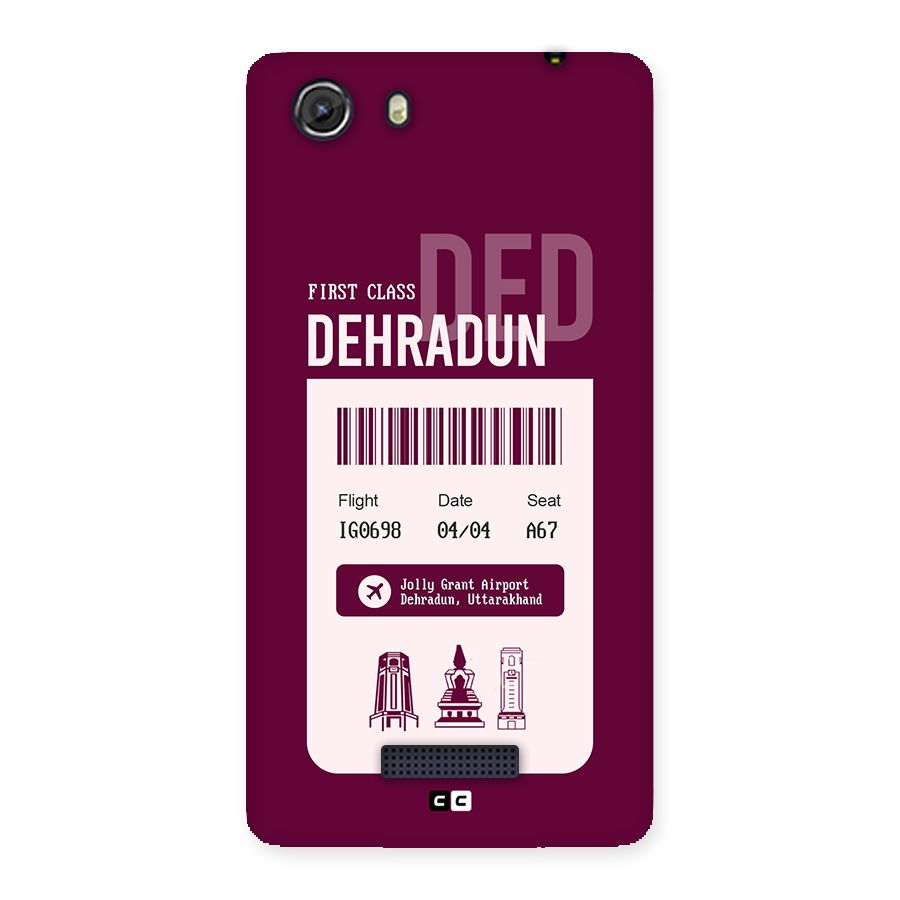 Dehradun Boarding Pass Back Case for Unite 3
