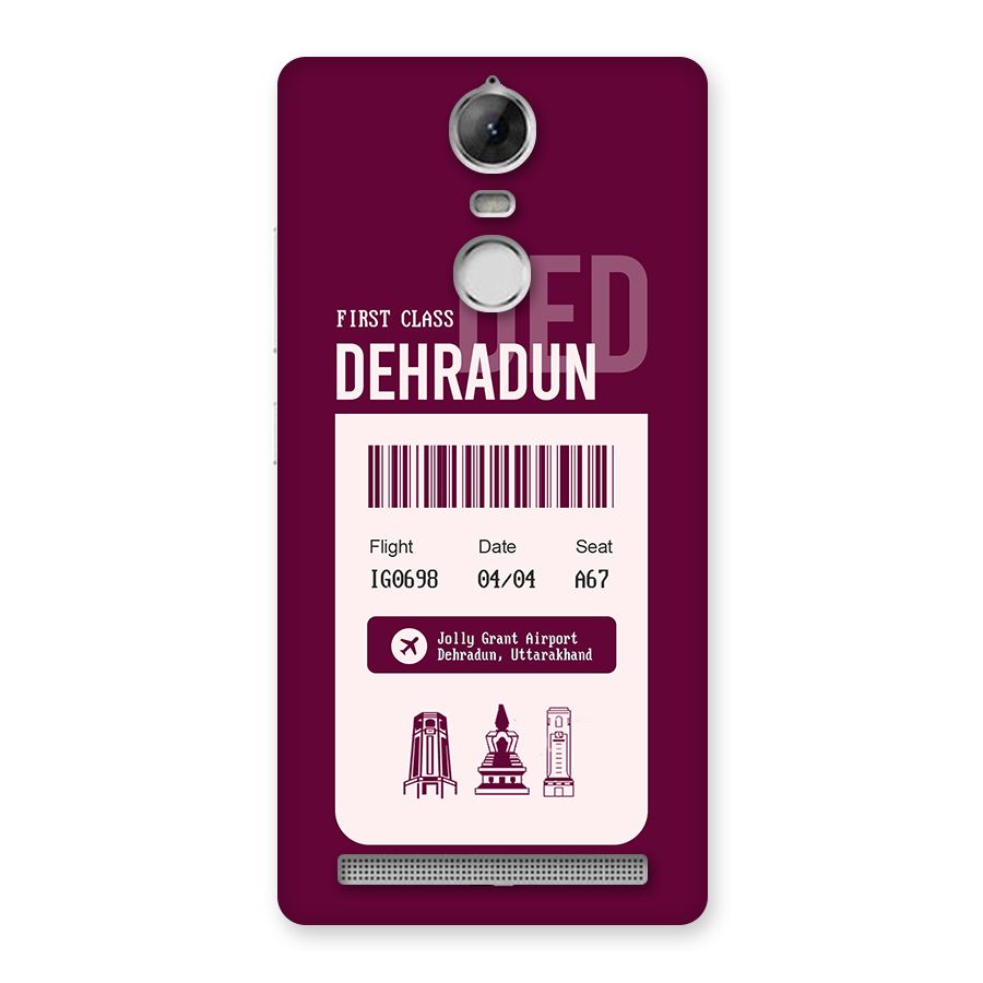 Dehradun Boarding Pass Back Case for Vibe K5 Note