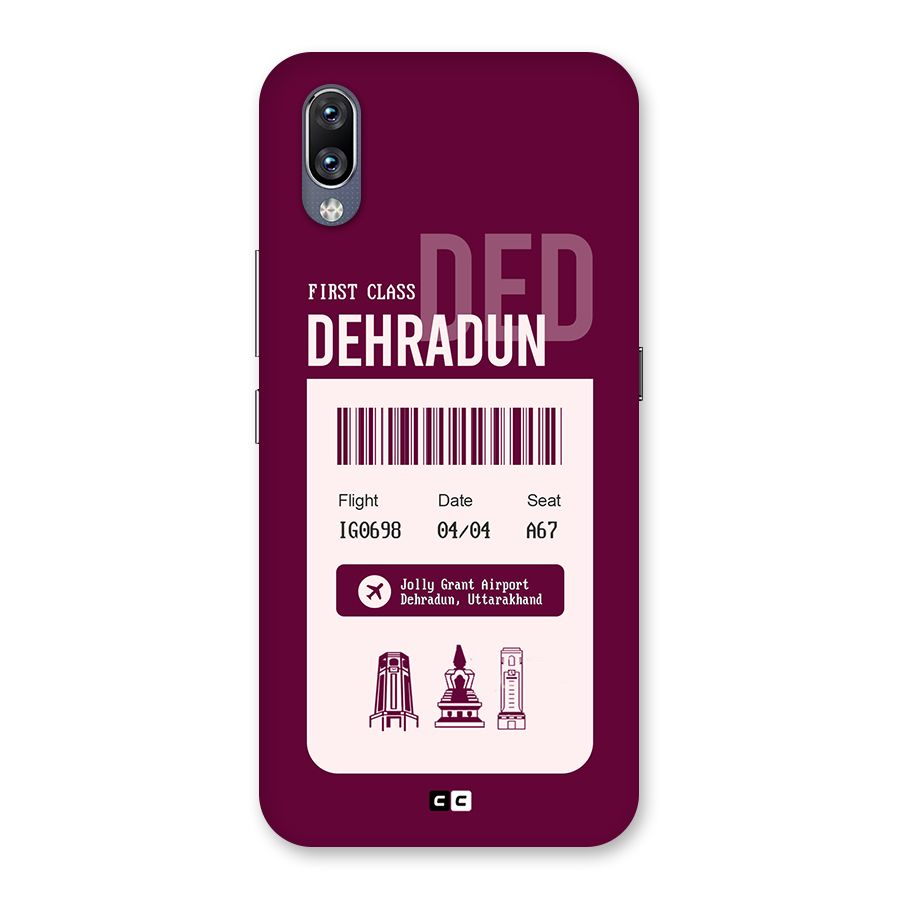 Dehradun Boarding Pass Back Case for Vivo NEX