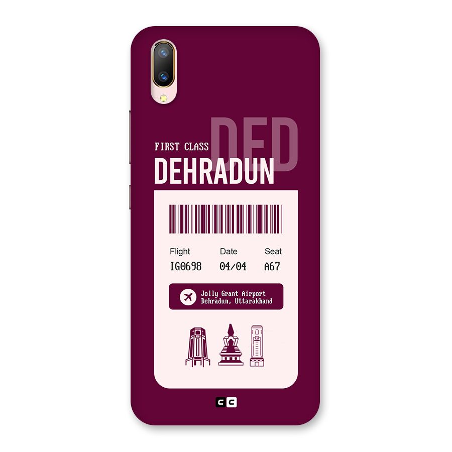 Dehradun Boarding Pass Back Case for Vivo V11 Pro