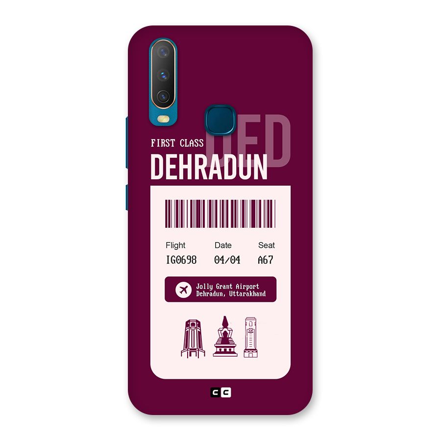 Dehradun Boarding Pass Back Case for Vivo Y11