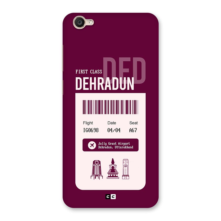 Dehradun Boarding Pass Back Case for Vivo Y55L
