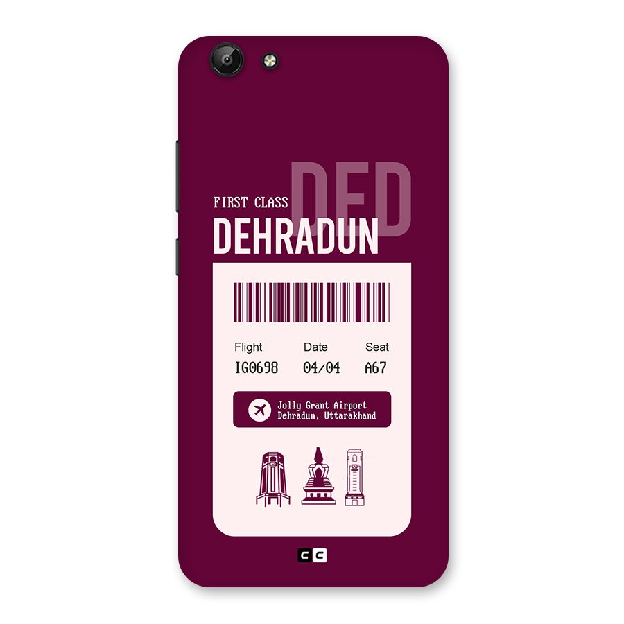 Dehradun Boarding Pass Back Case for Vivo Y69
