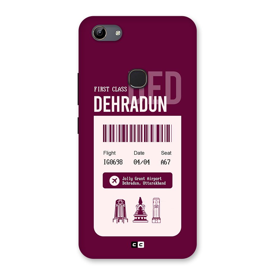 Dehradun Boarding Pass Back Case for Vivo Y81