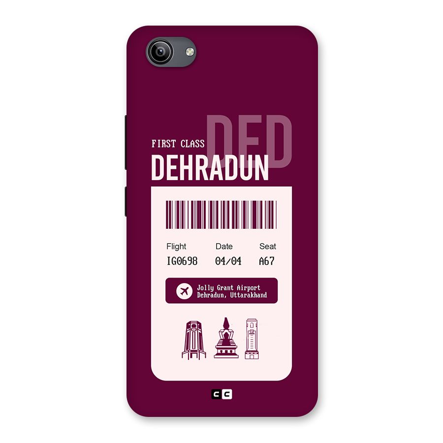 Dehradun Boarding Pass Back Case for Vivo Y81i