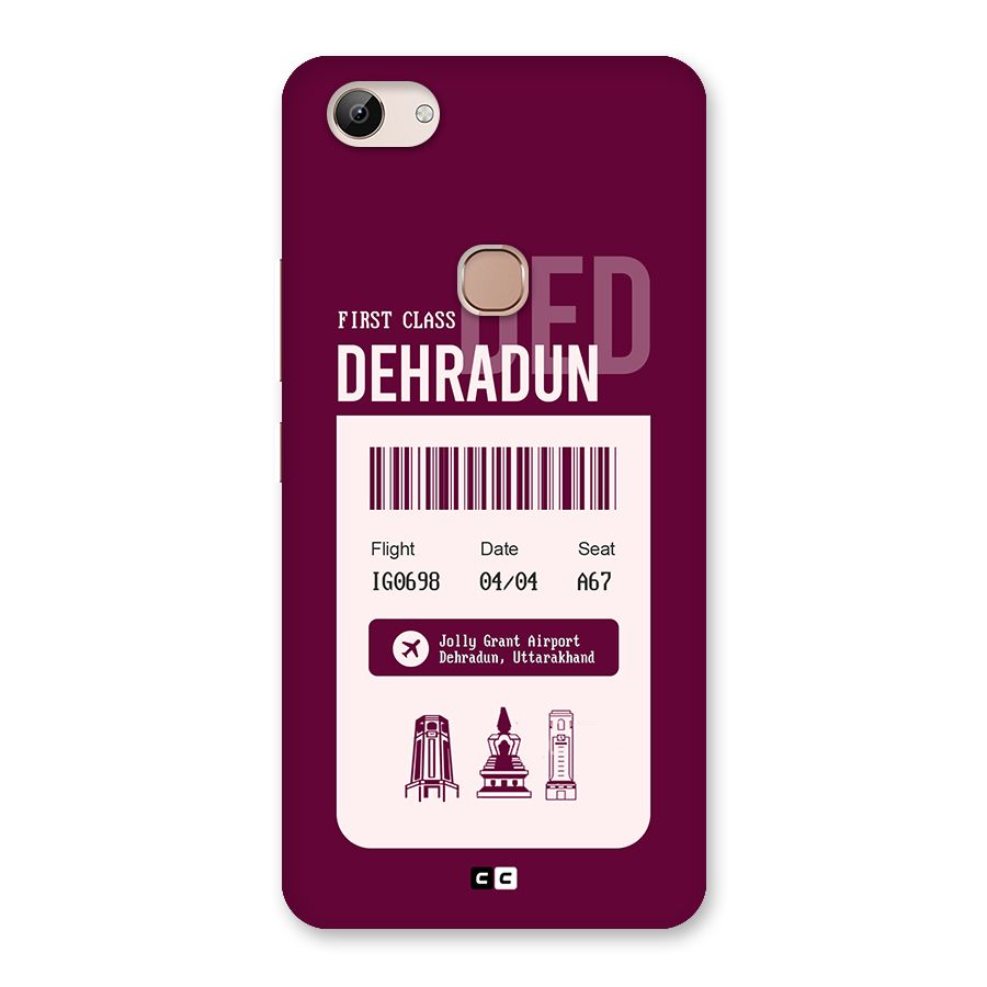 Dehradun Boarding Pass Back Case for Vivo Y83