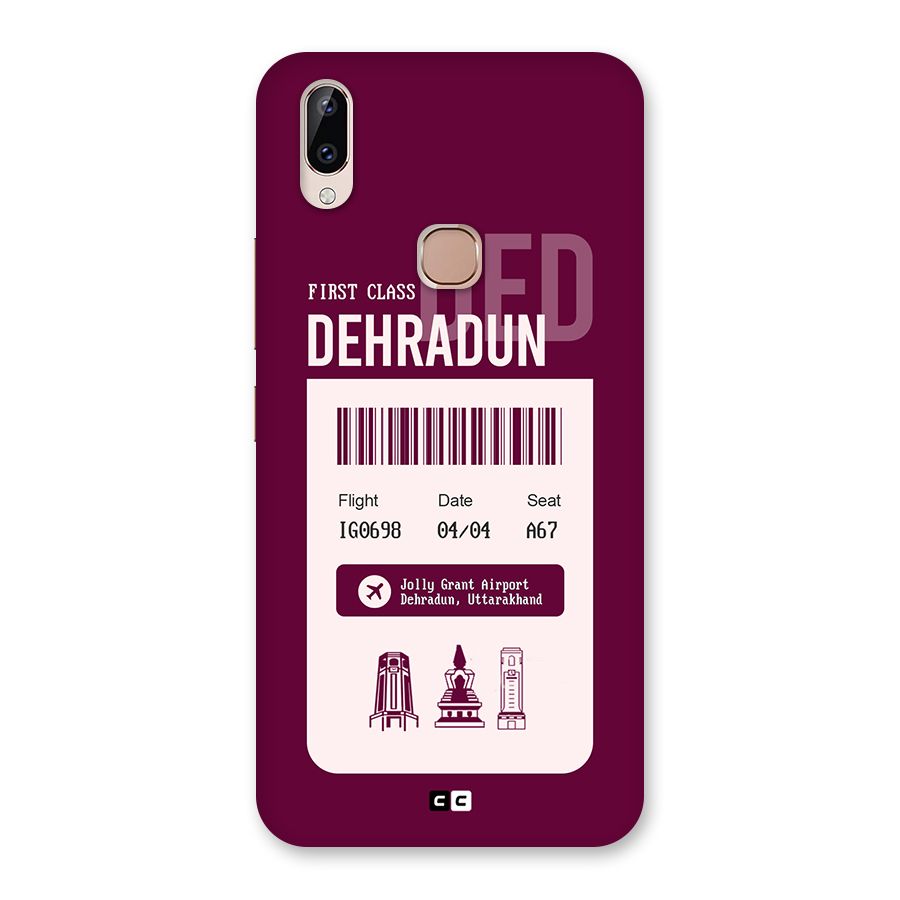 Dehradun Boarding Pass Back Case for Vivo Y83 Pro